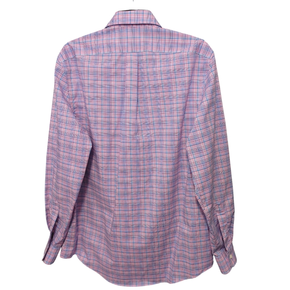 Lauren Ralph Lauren Men's Blue Pink Plaid Button Down Shirt Mens Size Large - Picture 3 of 12